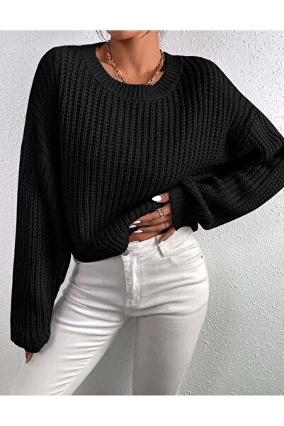 FIRAT kadın Selanik Örgü Sıfır Yaka Kadın Kazak