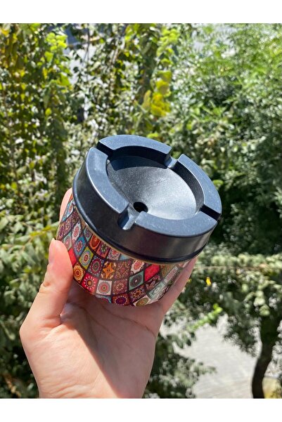 maviş hediyelik 34 PLASTİK KAPAKLI DESENLİ KÜLLÜK