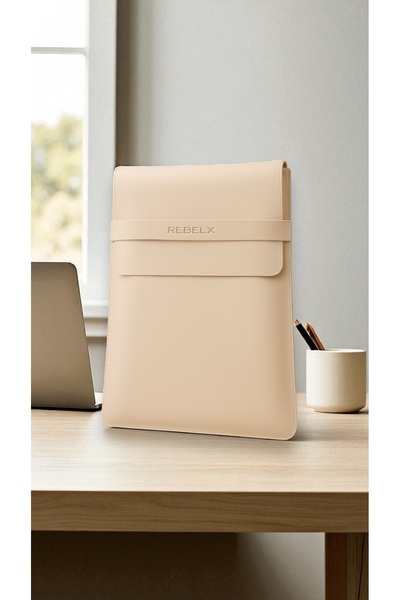 Rebelx Laptop Kılıfı/Çantası Krem Rengi