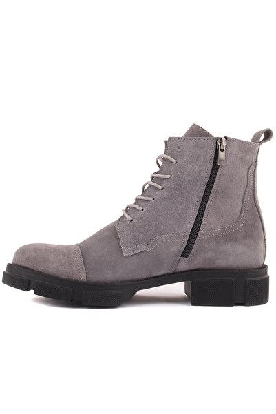 SailLakers - Сірі замшеві чоловічі черевики на блискавці 102-208-10052