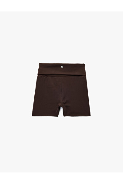 Koton Αθλητικό κολάν Biker με λεπτή εφαρμογή ψηλής μέσης με διασταύρωση πολλαπλών στρώσεων