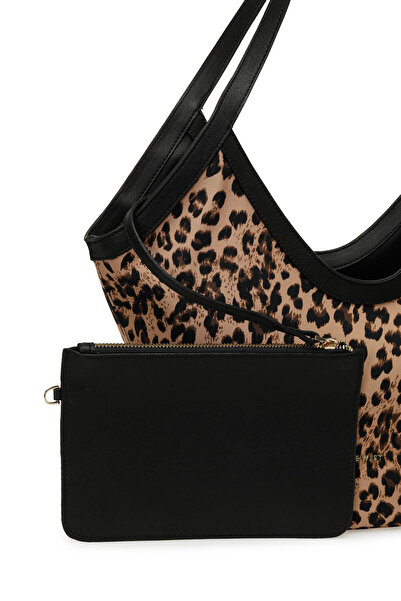 Nine West DUOBLY 5PR Leopar Kadın Omuz Çantası