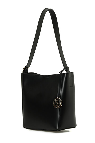 Butigo CLT CHARMLI OMZ 5PR Μαύρη γυναικεία τσάντα ώμου