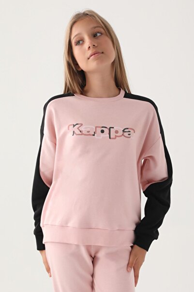 Kappa Kız Çocuk Pudra Sweatshirt