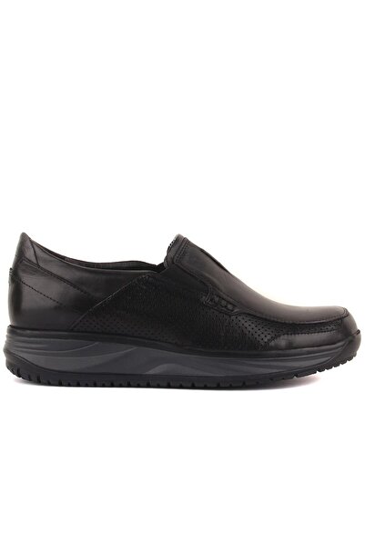 SailLakers - Pantofi casual pentru bărbați din piele neagră 101-3289-65390