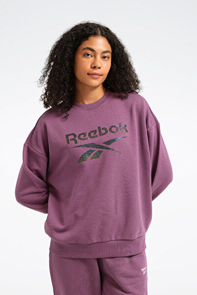 Reebok NEW ID REG CREW Mor Kadın Sweatshirt