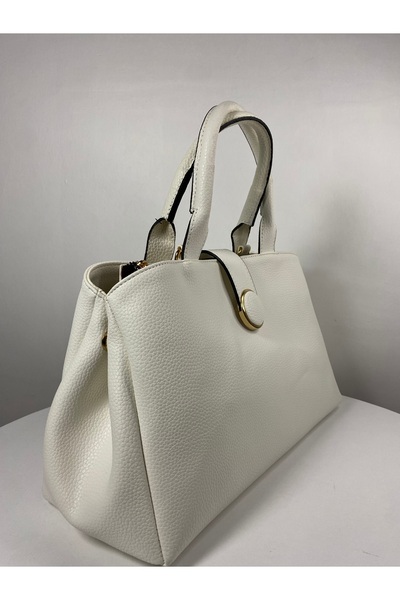 BK Bags & Accessories Women's Hand and Shoulder Bag with Gold Ring Detail