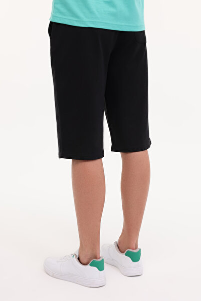 U.S. Polo Assn. U.S. Polo Assn. Siyah Erkek Sweat Şort DUSTY