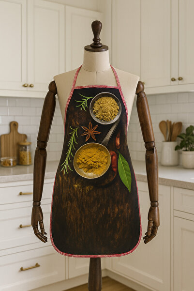 Limon Soft Dijital Baskılı Su Sıvı Geçirmez Leke Tutmaz Mutfak Önlüğü