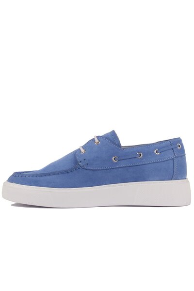 SailLakers - Сині замшеві чоловічі повсякденні черевики 101-8032-HE1065