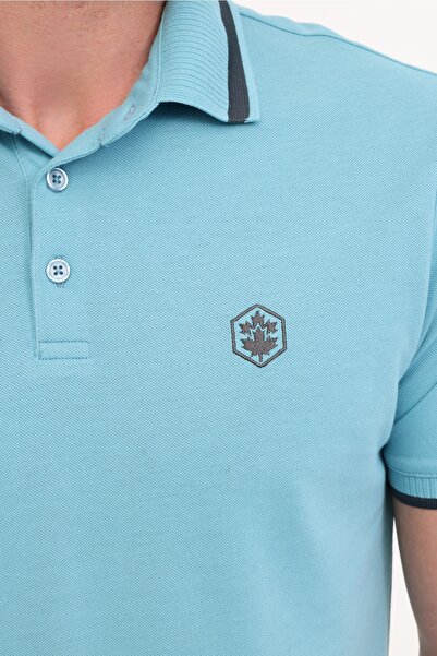 lumberjack MB BTS203 POLO TSH 5FX Yeşil Erkek Kısa Kol T-Shirt