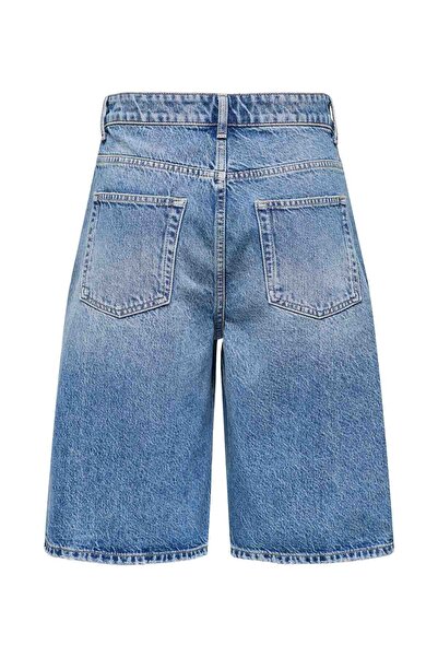 ONLY ONLMATE REG BAGGY LONG SH MAVI- Kadın Şort