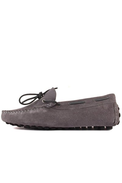 SailLakers - Gri Süet Erkek Loafer 101-3791-11169