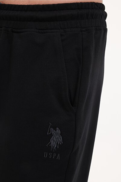U.S. Polo Assn. U.S. Polo Assn. Siyah Erkek Sweat Şort DUSTY