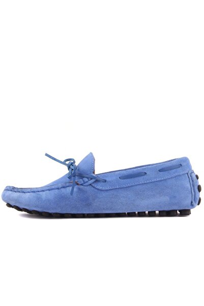 SailLakers - Mavi Süet Erkek Loafer 101-3791-11169