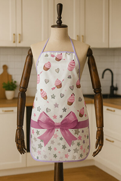 Limon Soft مريلة مطبخ مقاومة للسوائل والبقع ومطبوعة رقميًا