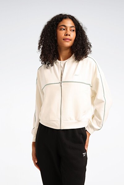 Reebok CARMEN FZ Ekru Kadın Eşofman Üstü