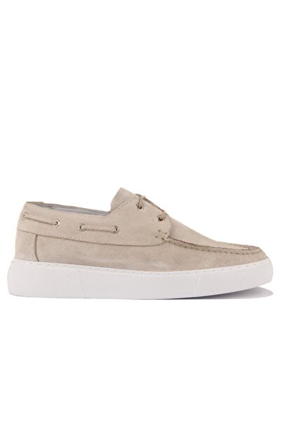 SailLakers - Cream Suede Men's Casual Shoes 101-8032-He1065