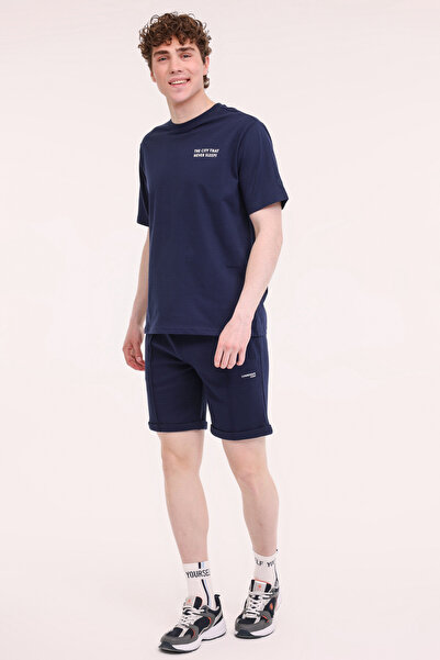 lumberjack ML RENZO 11URB4005 5FX Mavi Erkek Kısa Kol T-Shirt