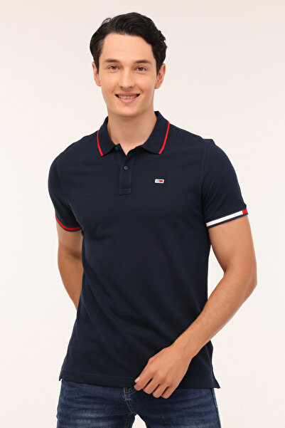 Tommy Hilfiger TOMMY JEANS POL BĂRBAȚI SLIM FLAG MANCHETE