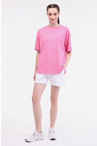 lumberjack WL MOIRA 11F212 5FX Ροζ γυναικείο κοντομάνικο μπλουζάκι