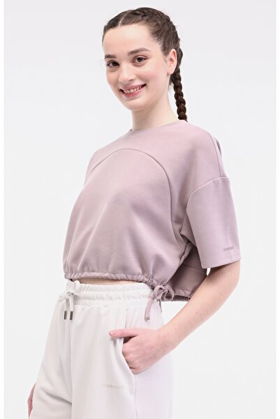 lumberjack WL LIN 11QFYY433-084 5FX Mink γυναικείο κοντομάνικο μπλουζάκι