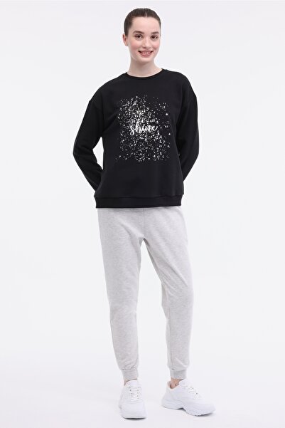 Kinetix WL JEWEL 16BT202 5FX Siyah Kadın Sweatshirt