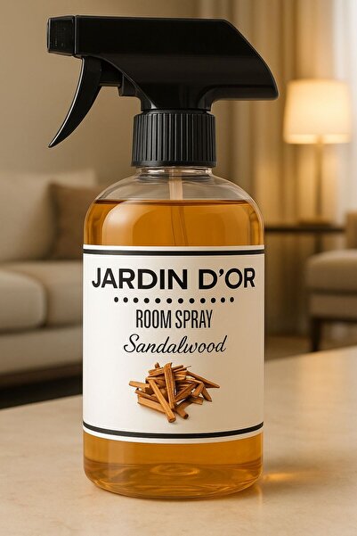 JARDIN D'OR Sandalwood Room Spray Sandal Ağacı Oda Spreyi 500 ml Oda Kokusu 8...