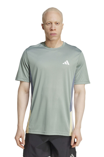 adidas Train Essentials Seasonal Colorblock Erkek Yeşil Antrenman T-shirt