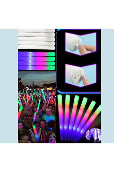 PiroPlay 200 x BAGHETE LED FOAM STICK MULTICOLOR 40 cm