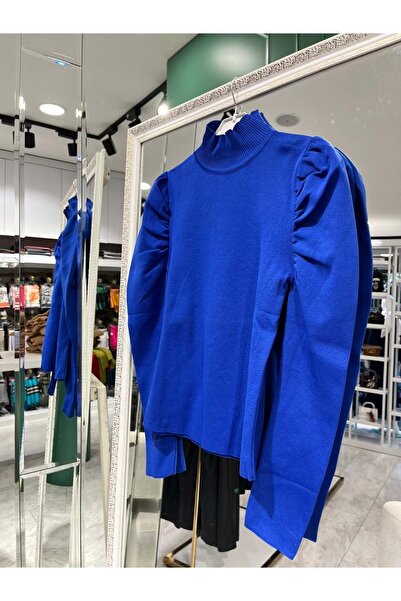 MERAM BUTİK Joy in Joy Princess Sleeve Knitwear Body - Saks Blue - Standard