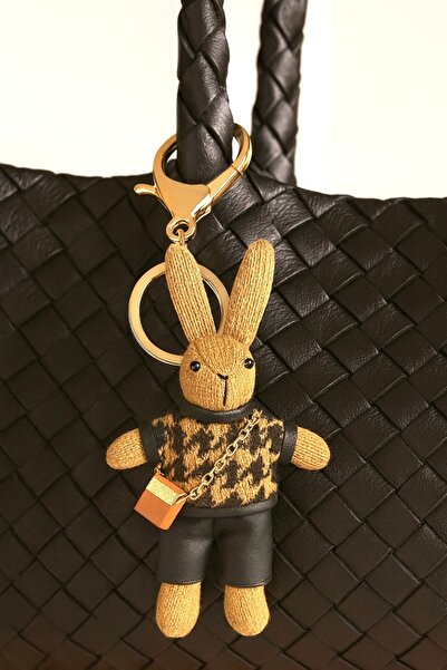 Çantacımstore Bag Charm Keychain Accessory Rabbit Brown No: 2
