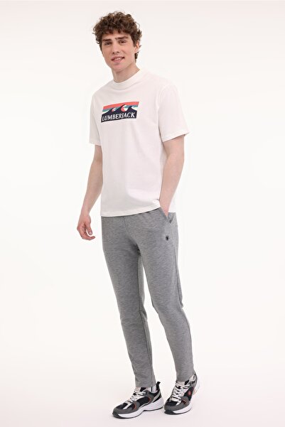 lumberjack ML ROGER 11OTD2-31 5FX Ekru Erkek Kısa Kol T-Shirt