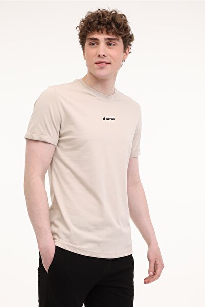 Lotto M-Lucan Tee 5Fx Stone Color Men's Short Sleeve T-Shirt