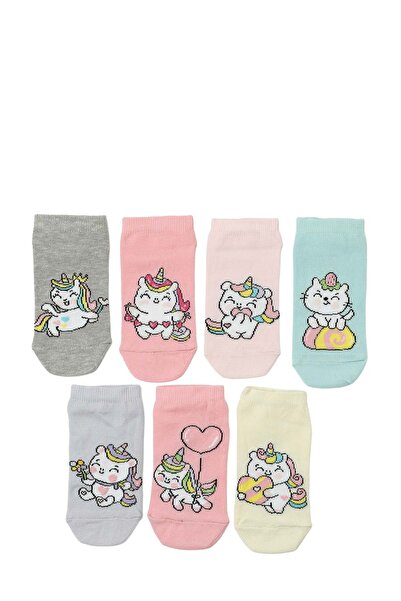 Polaris CATY 7 LI PTK-G 5PR Pembe Kız Çocuk 7 Li Çorap