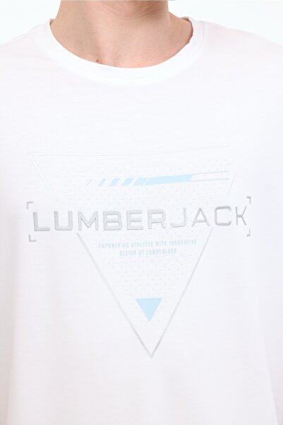lumberjack Ml Cris 11C-Elg22001 5Fx White Men's Short Sleeve T-Shirt