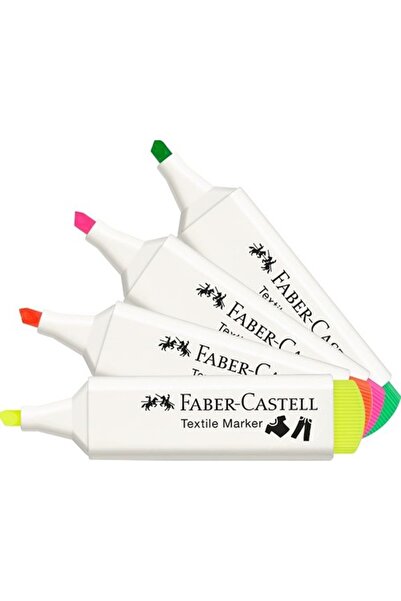 Faber Castell Tekstil Markörü Neon 4'Lü