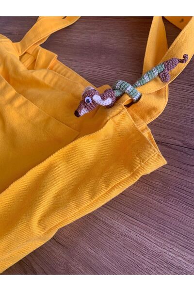 Handmade Sosis Köpek Çanta Charmı, Sosis Köpek Çanta Aksesuarı