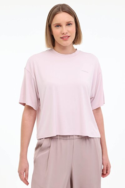 lumberjack WL BAMB 11BMB-004 5FX Pembe Kadın Kısa Kol T-Shirt