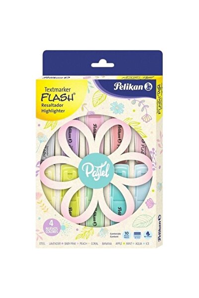 Pelikan مجموعة علامات نصية للإشارة مكونة من 10 ألوان باستيل