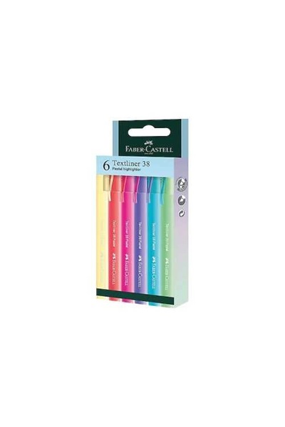 Faber Castell Fosforlu Kalem 38 Pastel 6X 2022