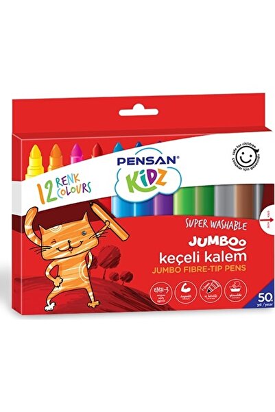 Pensan Kidz 1x7mm 12li Jumboo Keçeli Kalem