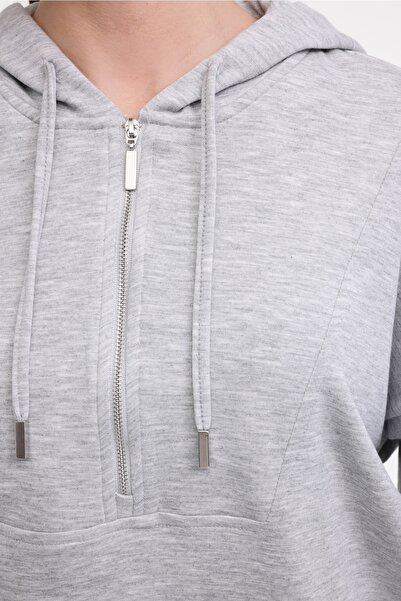 lumberjack Φούτερ Wl Doına 16ms438 5fx Grı Melanj Kadın