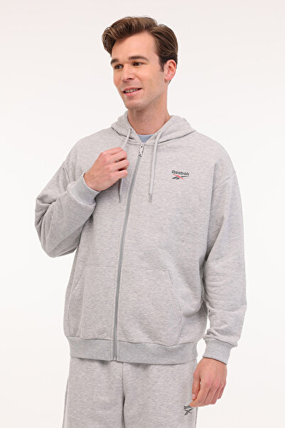 Reebok NEW ID REG FZ Γκρι ανδρικό μπλουζάκι αθλητικής φόρμας