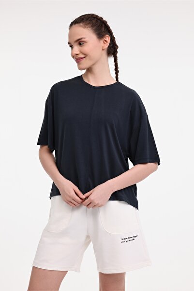 lumberjack Brenda Women's Black Round Neck T-Shirt