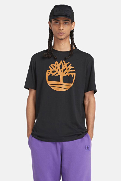Timberland KENNEBEC RIVER Tree Logo Siyah Erkek Kısa Kol T-Shirt