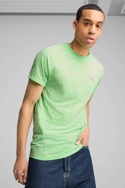 Puma Evostripe Tee Yellow Men's Short Sleeve T-Shirt