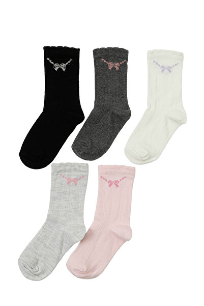 Polaris JKR 5 LI SKT-G 5PR Çok Renkli Kız Çocuk Soket Çorap