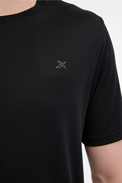 Kinetix MB PES C 11SN225 5FX Siyah Erkek Kısa Kol T-Shirt