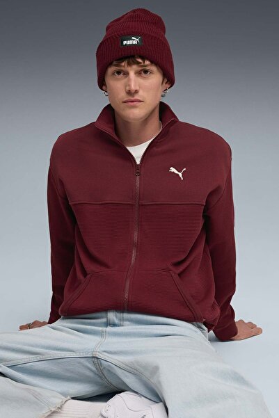 Puma CLASS Pinnacle Track Bordo Erkek Fermuarlı Sweatshirt